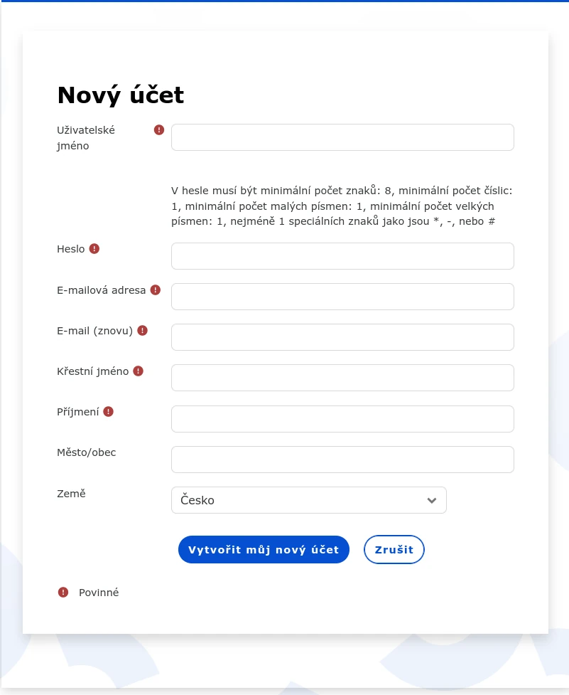 Snímek obrazovky z 2025-05-27 14-40-54-c Screen registračního formuláře do MOODLE